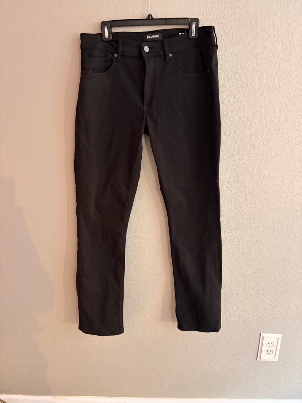 Blank NYC Men’s Black Straight Jeans